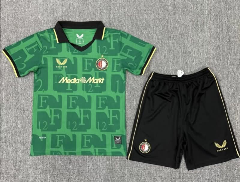 Feyenoord 25/26 Kids Fourth Soccer Jersey And Shorts Feyenoord 25/26 Kids Fourth Soccer Jersey And Shorts