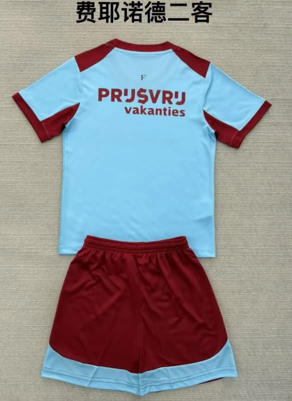 Feyenoord 25/26 Kids Third Soccer Jersey And Shorts