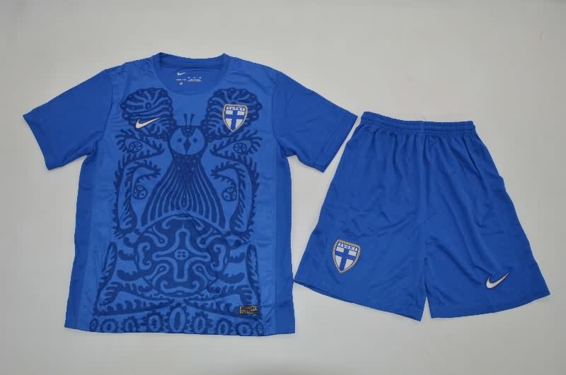 Finland 2025 Kids Home Soccer Jersey And Shorts Finland 2025 Kids Home Soccer Jersey And Shorts
