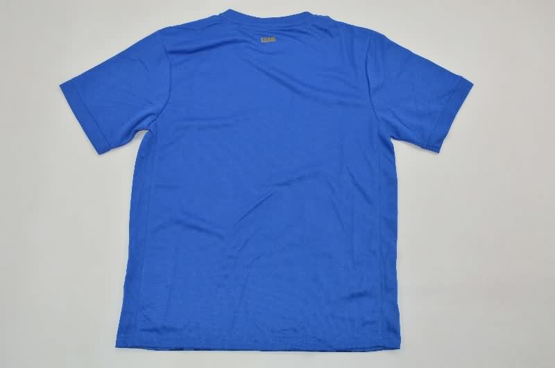 Finland 2025 Kids Home Soccer Jersey And Shorts