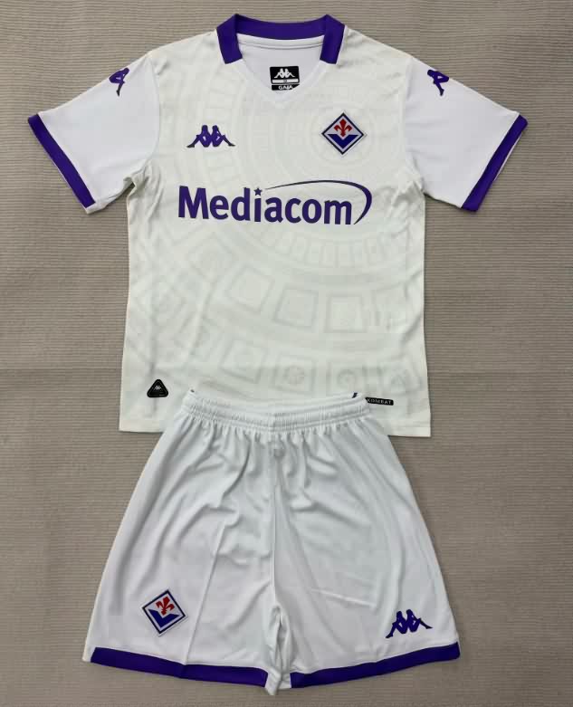 Fiorentina 25/26 Kids Away Soccer Jersey And Shorts Fiorentina 25/26 Kids Away Soccer Jersey And Shorts