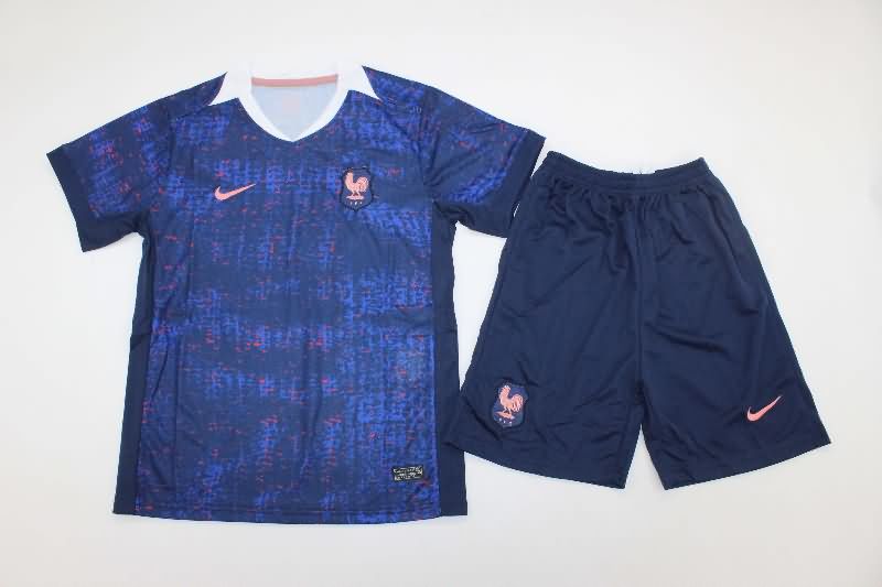 France 2025 Kids Home Soccer Jersey And Shorts France 2025 Kids Home Soccer Jersey And Shorts