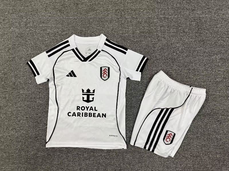 Fulham 25/26 Kids Home Soccer Jersey And Shorts Fulham 25/26 Kids Home Soccer Jersey And Shorts