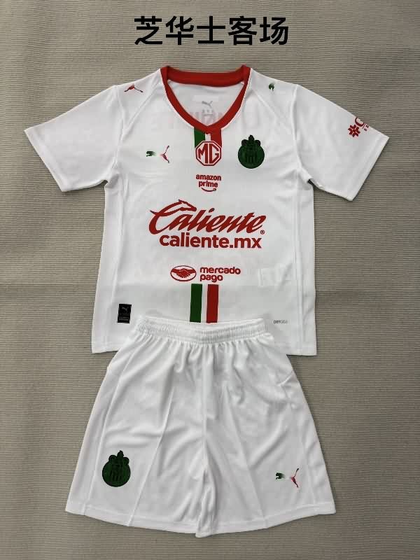 Guadalajara 25/26 Kids Away Soccer Jersey And Shorts Guadalajara 25/26 Kids Away Soccer Jersey And Shorts