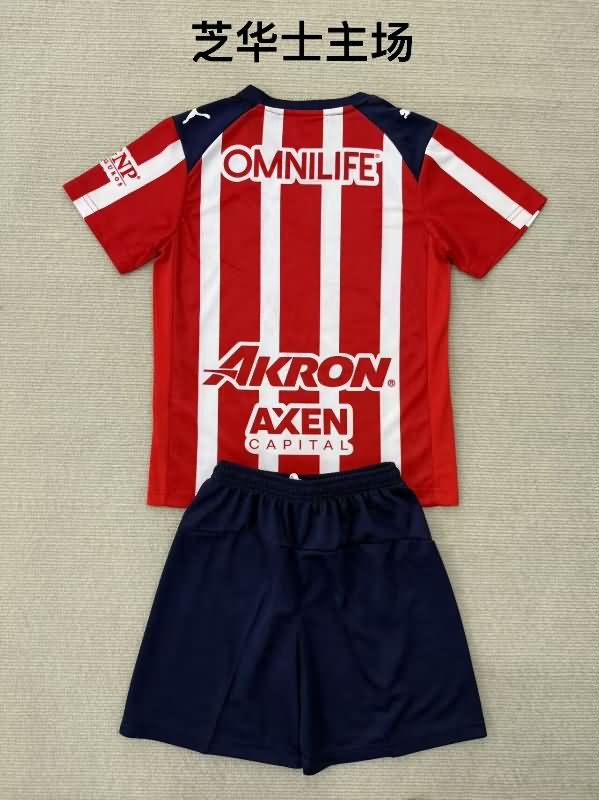 Guadalajara 25/26 Kids Home Soccer Jersey And Shorts