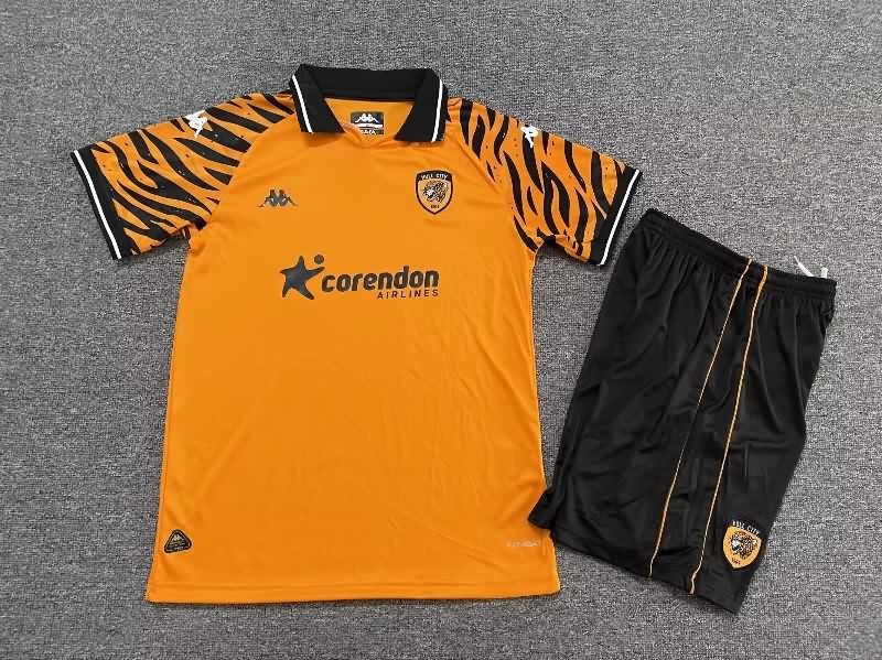 Hull City 25/26 Kids Home Soccer Jersey And Shorts Hull City 25/26 Kids Home Soccer Jersey And Shorts