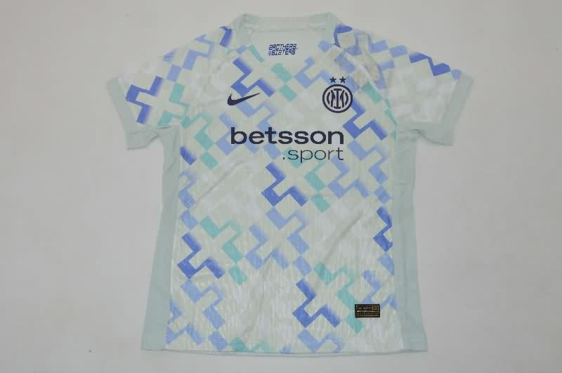 Inter Milan 25/26 Kids Away Soccer Jersey And Shorts (Player)