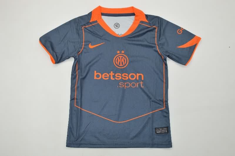 Inter Milan 25/26 Kids Third Soccer Jersey And Shorts