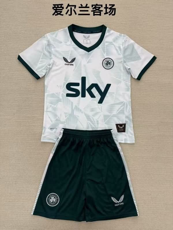 Ireland 2025 Kids Away Soccer Jersey And Shorts Ireland 2025 Kids Away Soccer Jersey And Shorts