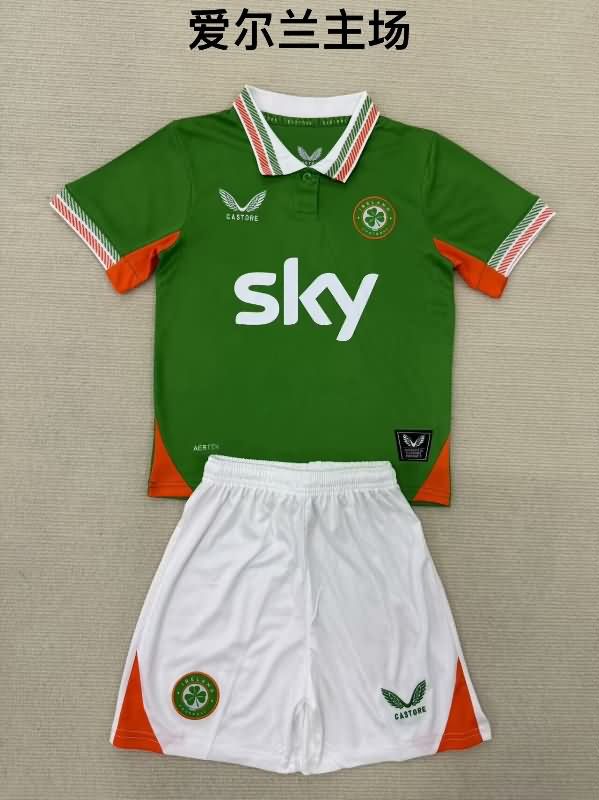 Ireland 2025 Kids Home Soccer Jersey And Shorts Ireland 2025 Kids Home Soccer Jersey And Shorts