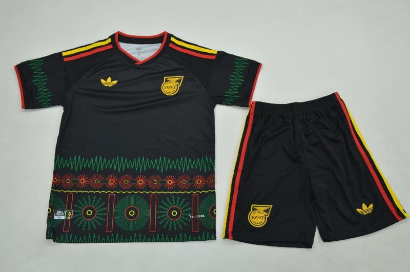 Jamaica 2026 Kids Away Soccer Jersey And Shorts Jamaica 2026 Kids Away Soccer Jersey And Shorts
