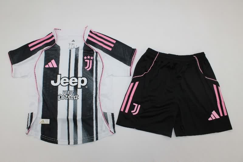Juventus 25/26 Kids Home Soccer Jersey And Shorts (Player) Juventus 25/26 Kids Home Soccer Jersey And Shorts (Player)