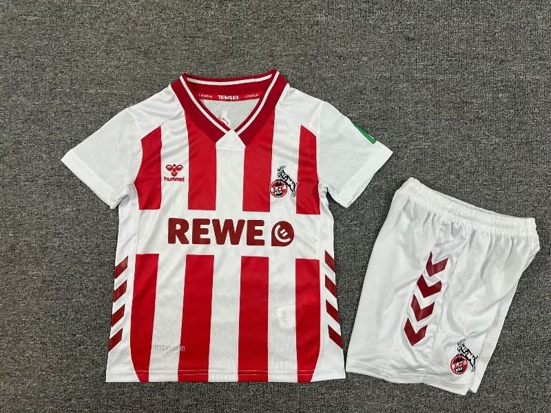 Koln 25/26 Kids Home Soccer Jersey And Shorts Koln 25/26 Kids Home Soccer Jersey And Shorts