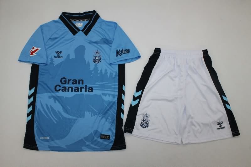 Las Palmas 25/26 Kids Away Soccer Jersey And Shorts Las Palmas 25/26 Kids Away Soccer Jersey And Shorts
