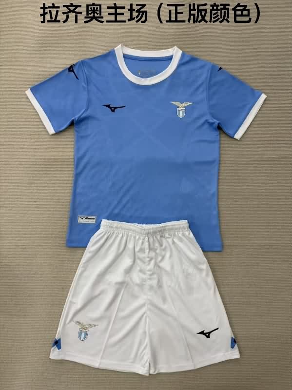 Lazio 25/26 Kids Home Soccer Jersey And Shorts Lazio 25/26 Kids Home Soccer Jersey And Shorts