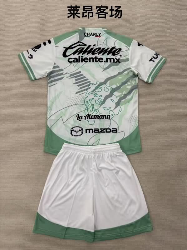 Leon 25/26 Kids Away Soccer Jersey And Shorts