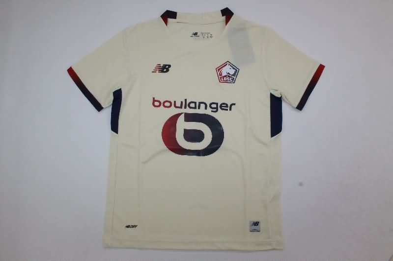 Lille 25/26 Kids Away Soccer Jersey And Shorts