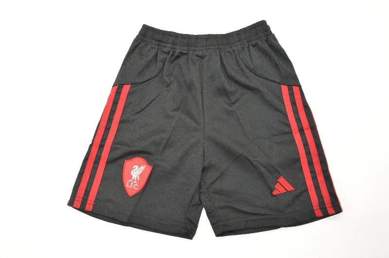 Liverpool 25/26 Kids Away Long Sleeve Soccer Jersey And Shorts