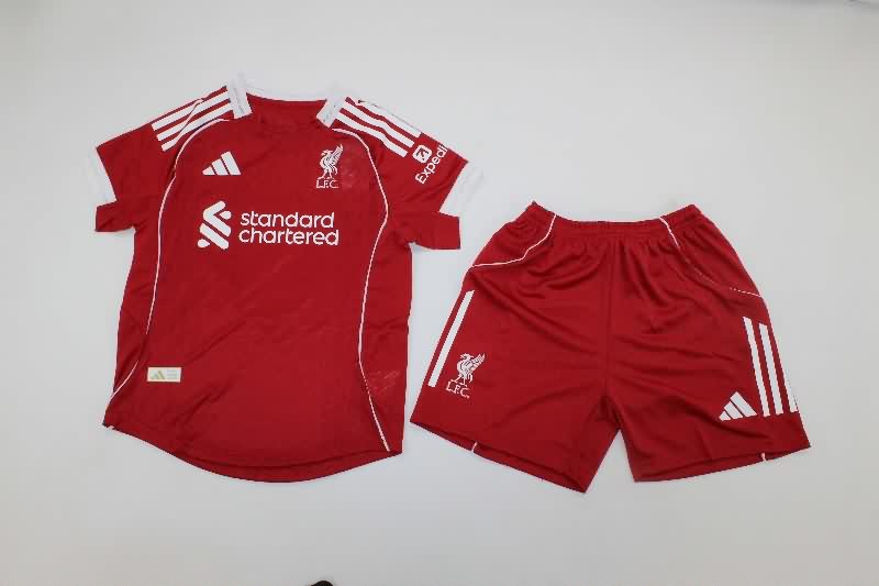 Liverpool 25/26 Kids Home Soccer Jersey And Shorts (Player) Liverpool 25/26 Kids Home Soccer Jersey And Shorts (Player)