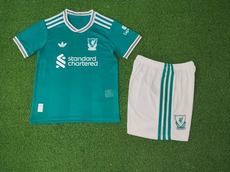 Liverpool 25/26 Kids Third Soccer Jersey And Shorts (Player) Liverpool 25/26 Kids Third Soccer Jersey And Shorts (Player)