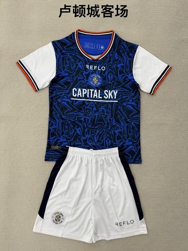 Luton Town 25/26 Kids Away Soccer Jersey And Shorts Luton Town 25/26 Kids Away Soccer Jersey And Shorts