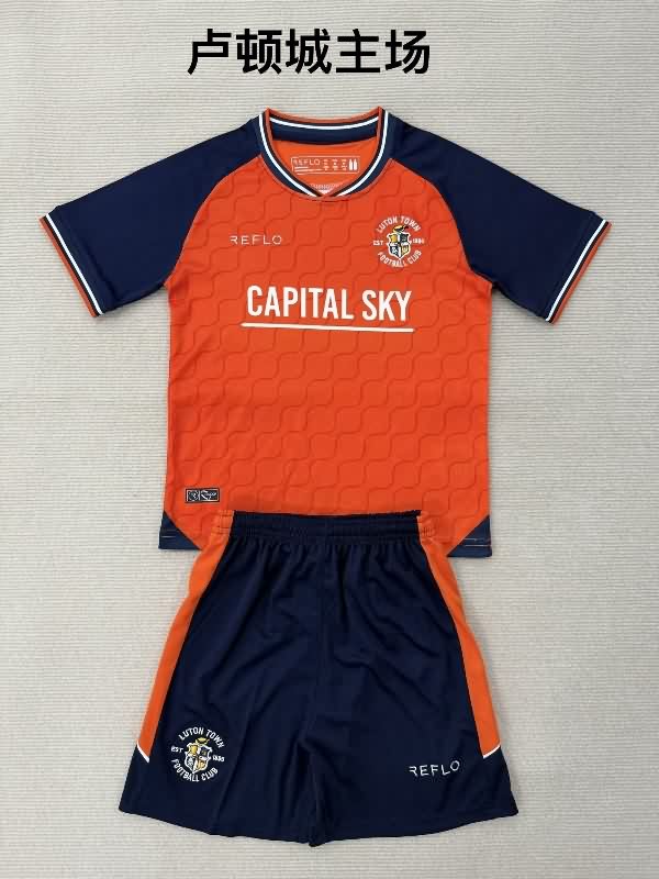 Luton Town 25/26 Kids Home Soccer Jersey And Shorts Luton Town 25/26 Kids Home Soccer Jersey And Shorts
