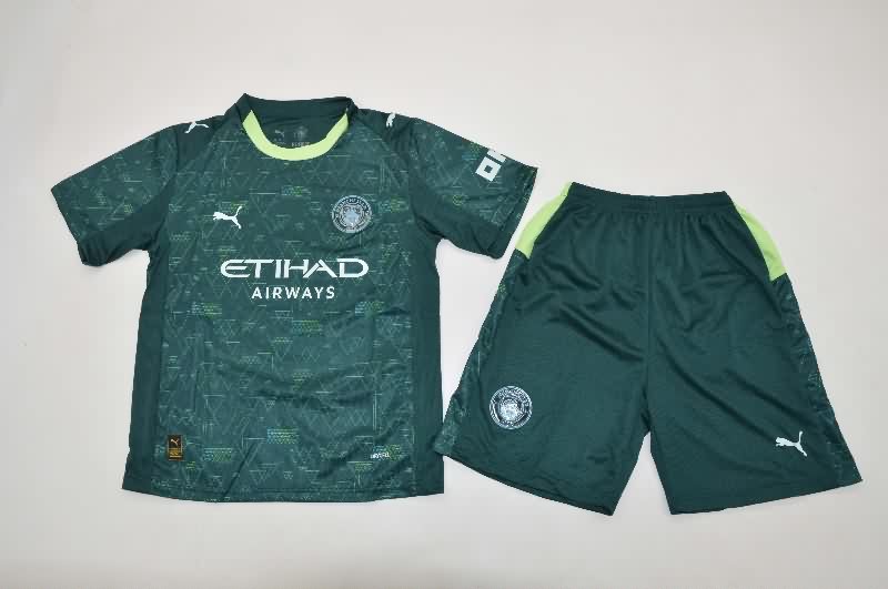 Manchester City 25/26 Kids Fourth Soccer Jersey And Shorts Manchester City 25/26 Kids Fourth Soccer Jersey And Shorts