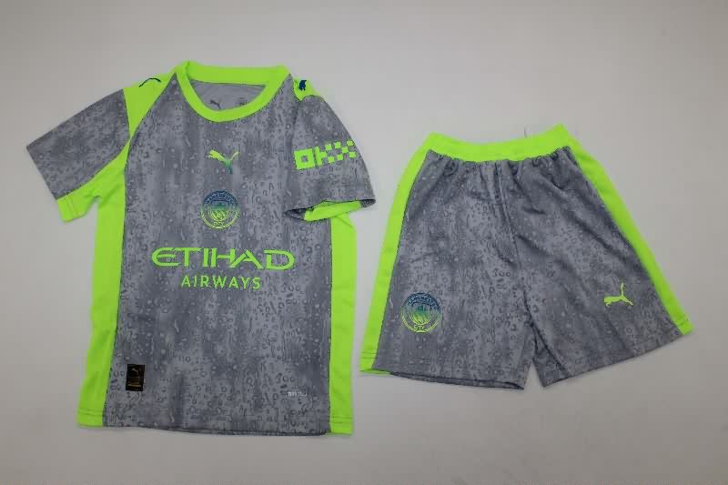 Manchester City 25/26 Kids Third Soccer Jersey And Shorts Manchester City 25/26 Kids Third Soccer Jersey And Shorts