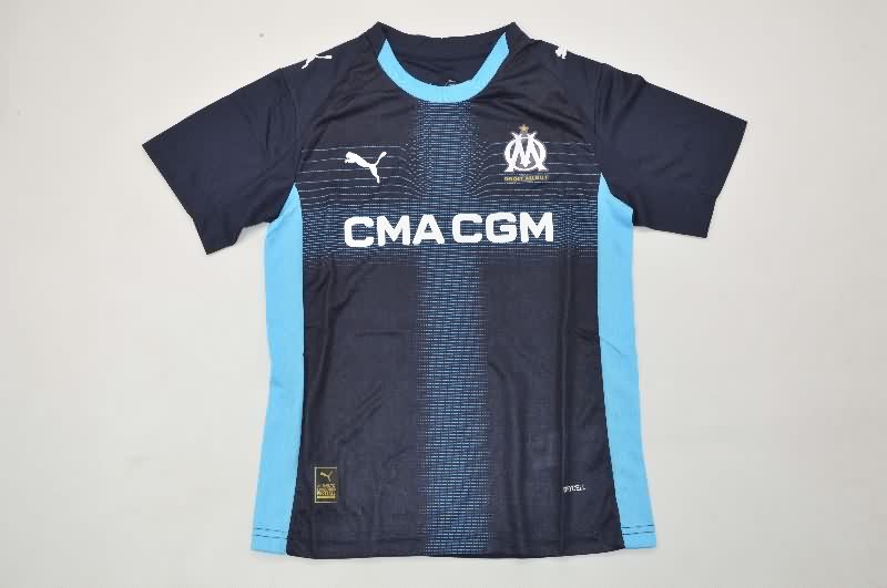 Marseilles 25/26 Kids Away Soccer Jersey And Shorts