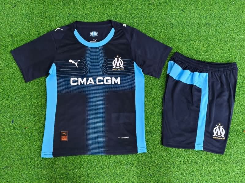 Marseilles 25/26 Kids Away Soccer Jersey And Shorts (Player) Marseilles 25/26 Kids Away Soccer Jersey And Shorts (Player)