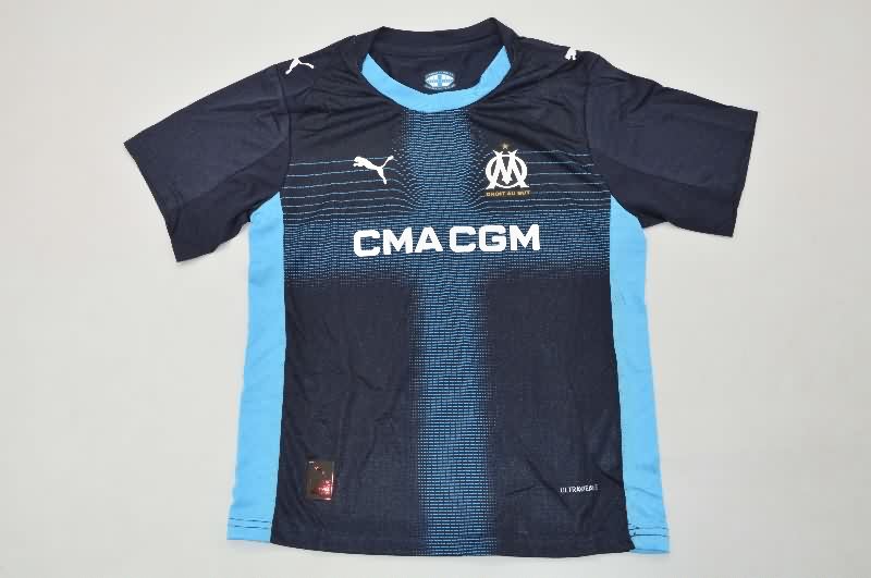 Marseilles 25/26 Kids Away Soccer Jersey And Shorts (Player)