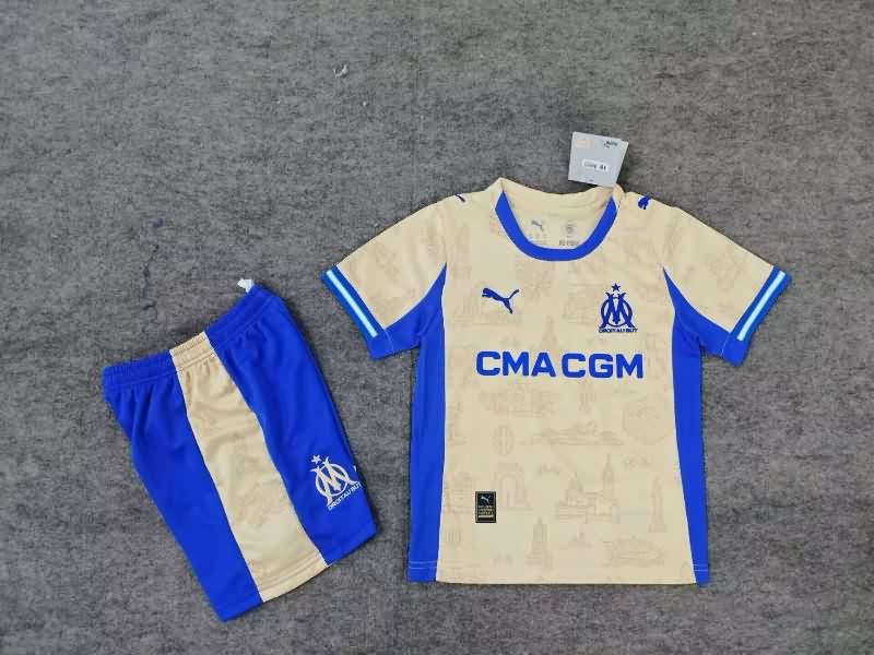 Marseilles 25/26 Kids Fourth Soccer Jersey And Shorts Marseilles 25/26 Kids Fourth Soccer Jersey And Shorts