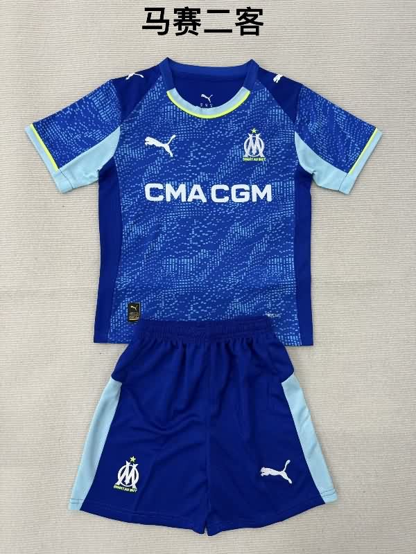 Marseilles 25/26 Kids Third Soccer Jersey And Shorts Marseilles 25/26 Kids Third Soccer Jersey And Shorts