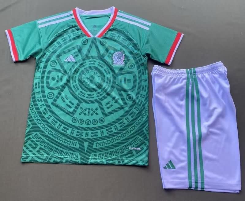 Mexico 2026 Kids Home Soccer Jersey And Shorts Mexico 2026 Kids Home Soccer Jersey And Shorts