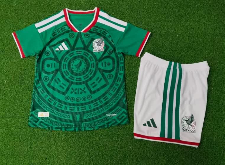 Mexico 2026 Kids World Cup Home Soccer Jersey And Shorts (Player) Mexico 2026 Kids World Cup Home Soccer Jersey And Shorts (Player)