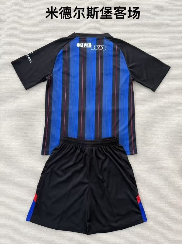 Middlesbrough 25/26 Kids Away Soccer Jersey And Shorts