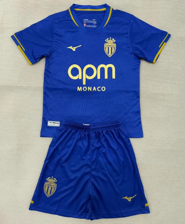 Monaco 25/26 Kids Away Soccer Jersey And Shorts Monaco 25/26 Kids Away Soccer Jersey And Shorts