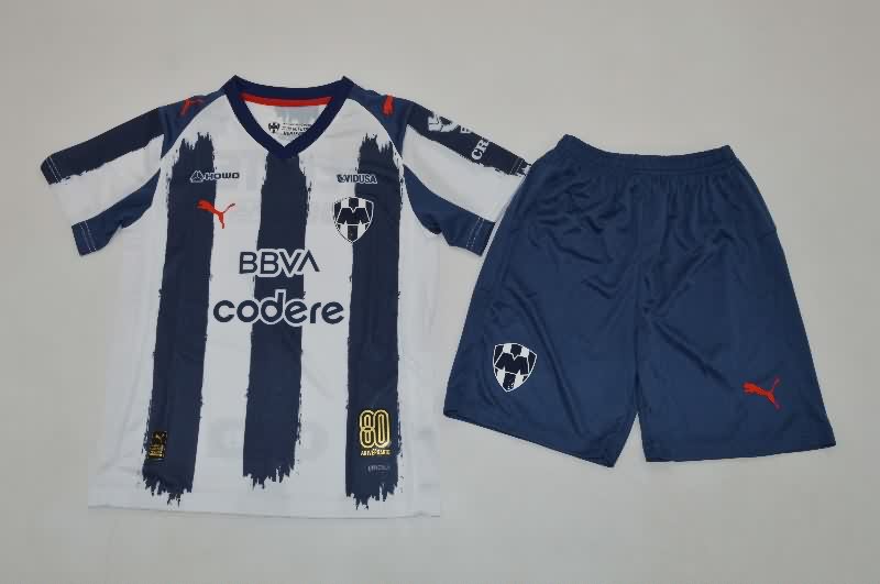 Monterrey 25/26 Kids Home Soccer Jersey And Shorts Monterrey 25/26 Kids Home Soccer Jersey And Shorts