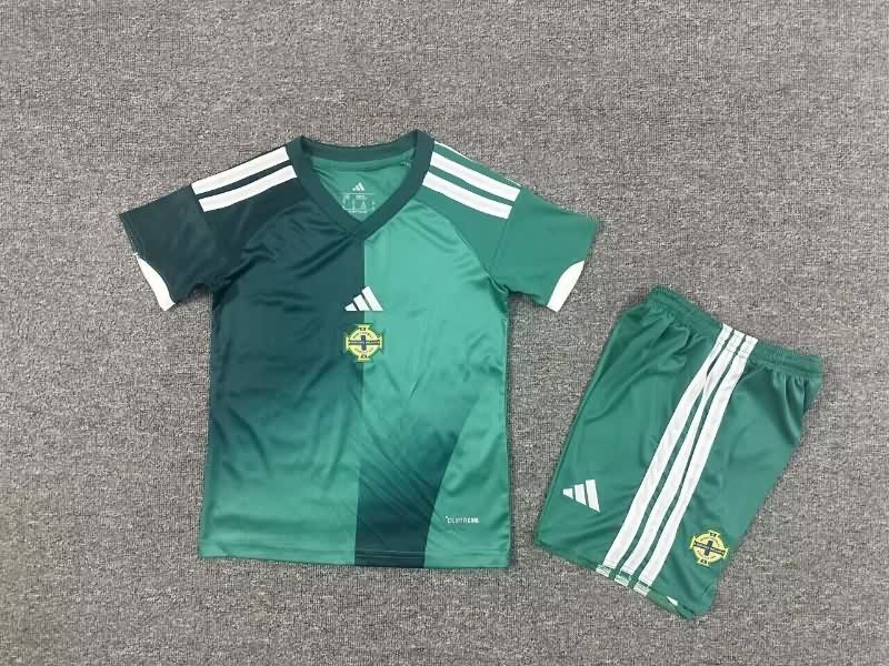 Northern Ireland 2026 Kids Home Soccer Jersey And Shorts Northern Ireland 2026 Kids Home Soccer Jersey And Shorts