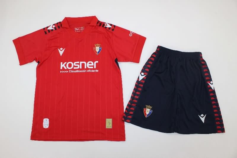 Osasuna 25/26 Kids Home Soccer Jersey And Shorts Osasuna 25/26 Kids Home Soccer Jersey And Shorts