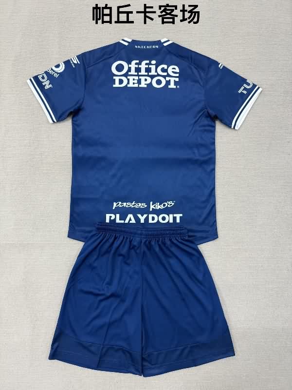 Pachuca 25/26 Kids Away Soccer Jersey And Shorts