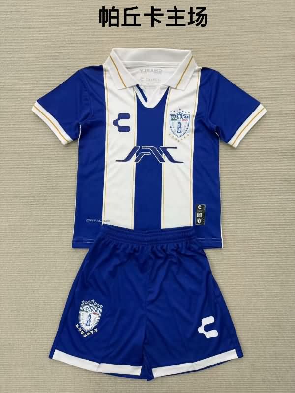 Pachuca 25/26 Kids Home Soccer Jersey And Shorts Pachuca 25/26 Kids Home Soccer Jersey And Shorts