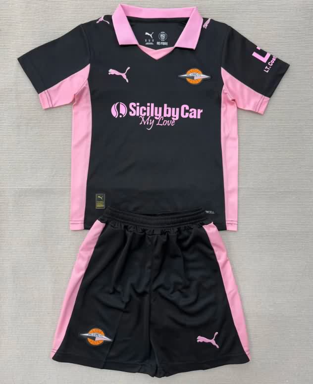 Palermo 25/26 Kids Away Soccer Jersey And Shorts Palermo 25/26 Kids Away Soccer Jersey And Shorts