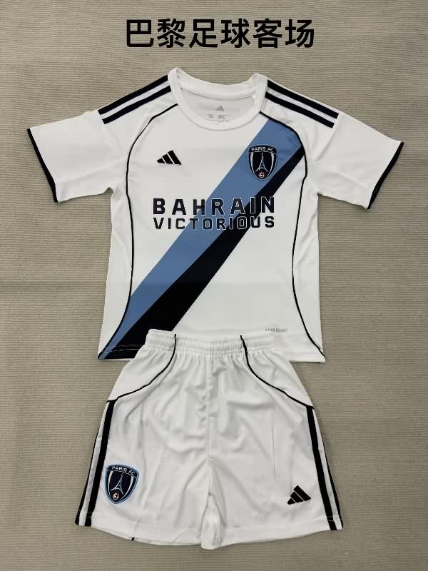 Paris FC 25/26 Kids Away Soccer Jersey And Shorts Paris FC 25/26 Kids Away Soccer Jersey And Shorts