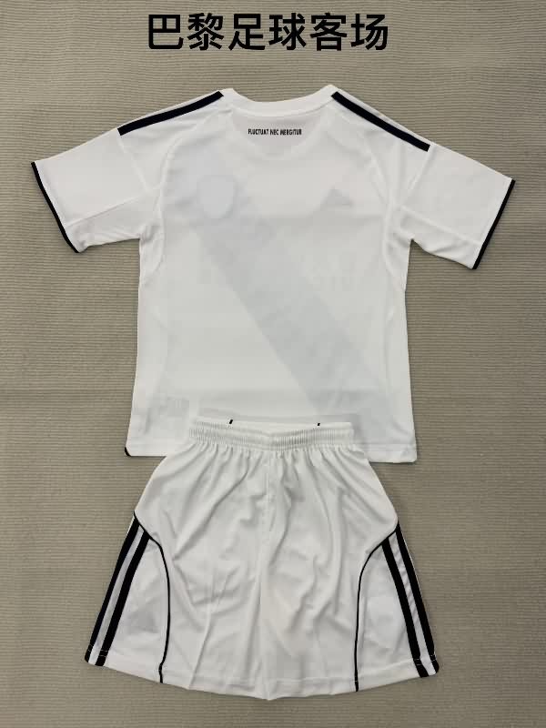 Paris FC 25/26 Kids Away Soccer Jersey And Shorts