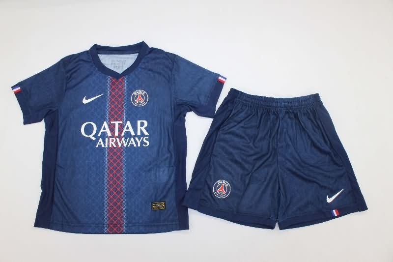 Paris St Germain 25/26 Kids Home Soccer Jersey And Shorts (Player) Paris St Germain 25/26 Kids Home Soccer Jersey And Shorts (Player)