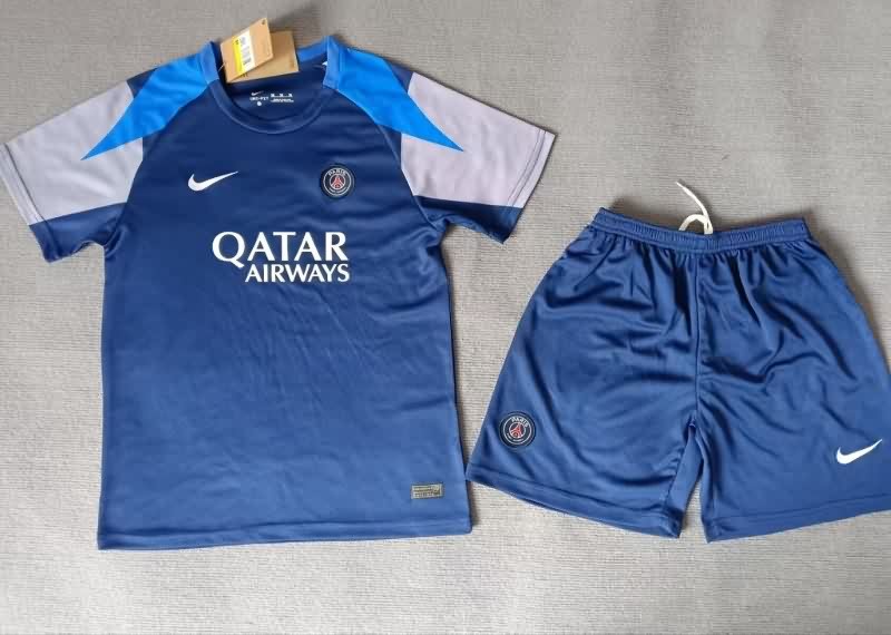 Paris St Germain 25/26 Kids Training Soccer Jersey And Shorts 04 Paris St Germain 25/26 Kids Training Soccer Jersey And Shorts 04