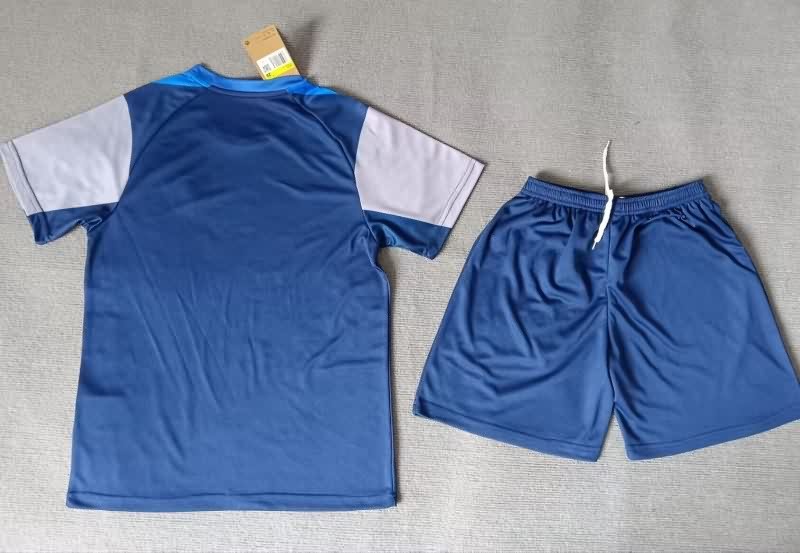 Paris St Germain 25/26 Kids Training Soccer Jersey And Shorts 04