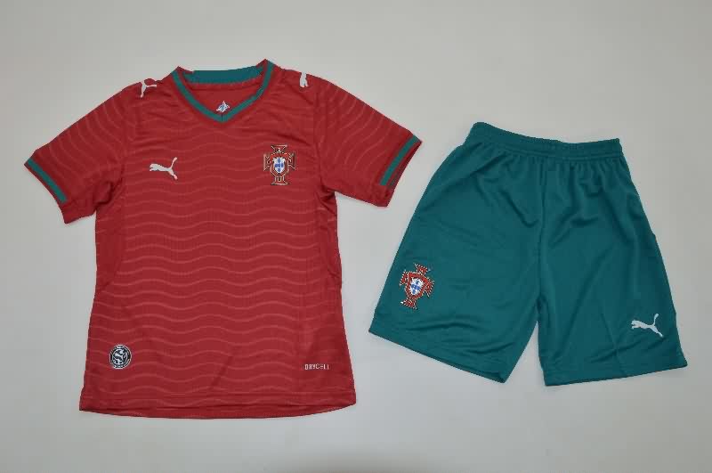 Portugal 25/26 Kids Home Soccer Jersey And Shorts Portugal 25/26 Kids Home Soccer Jersey And Shorts
