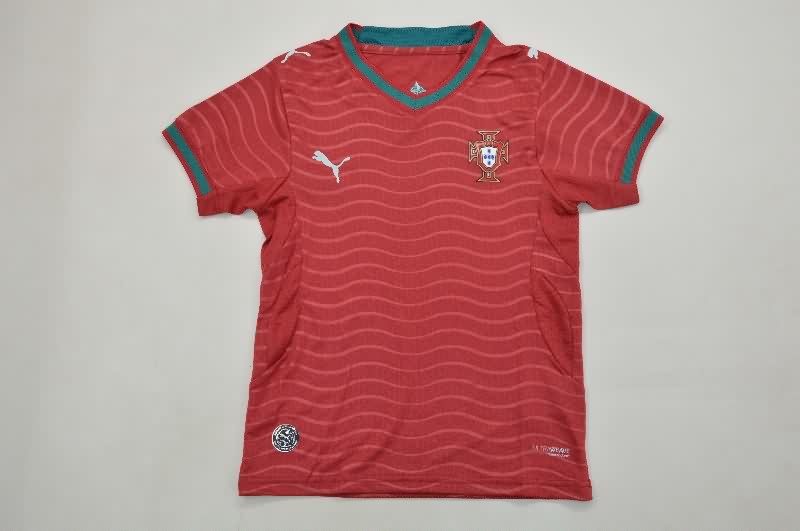 Portugal 2026 Kids World Cup Home Soccer Jersey And Shorts (Player)